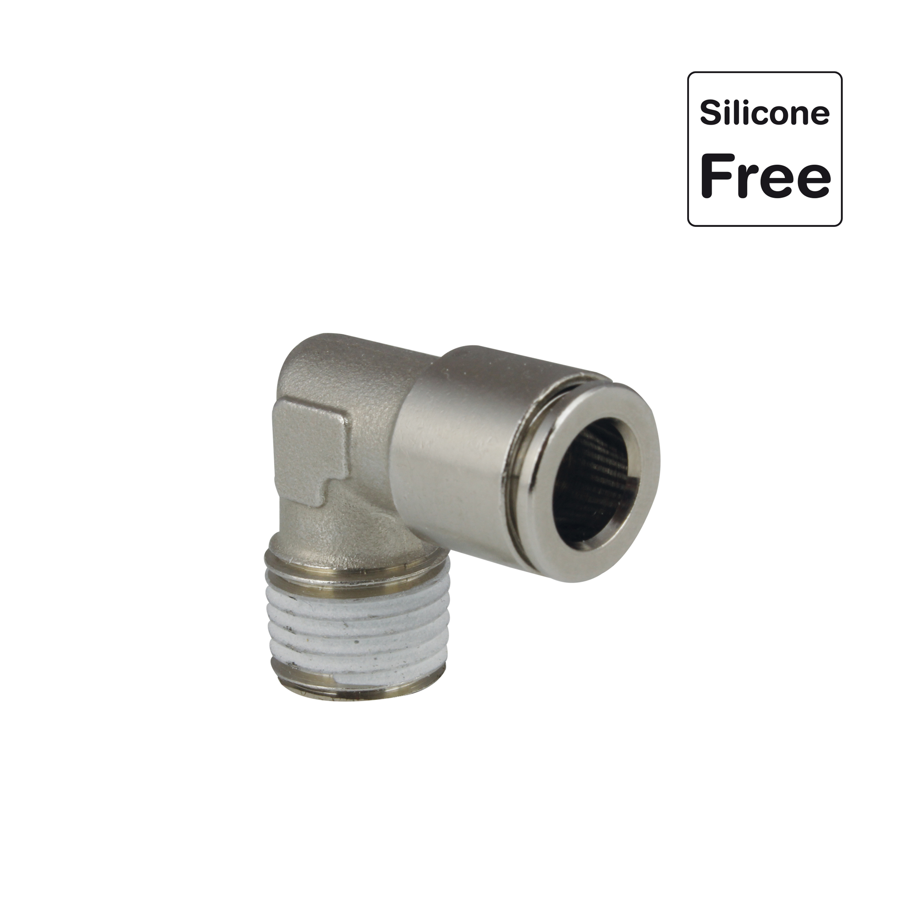 Steckverschraubung in Messing vernickelt