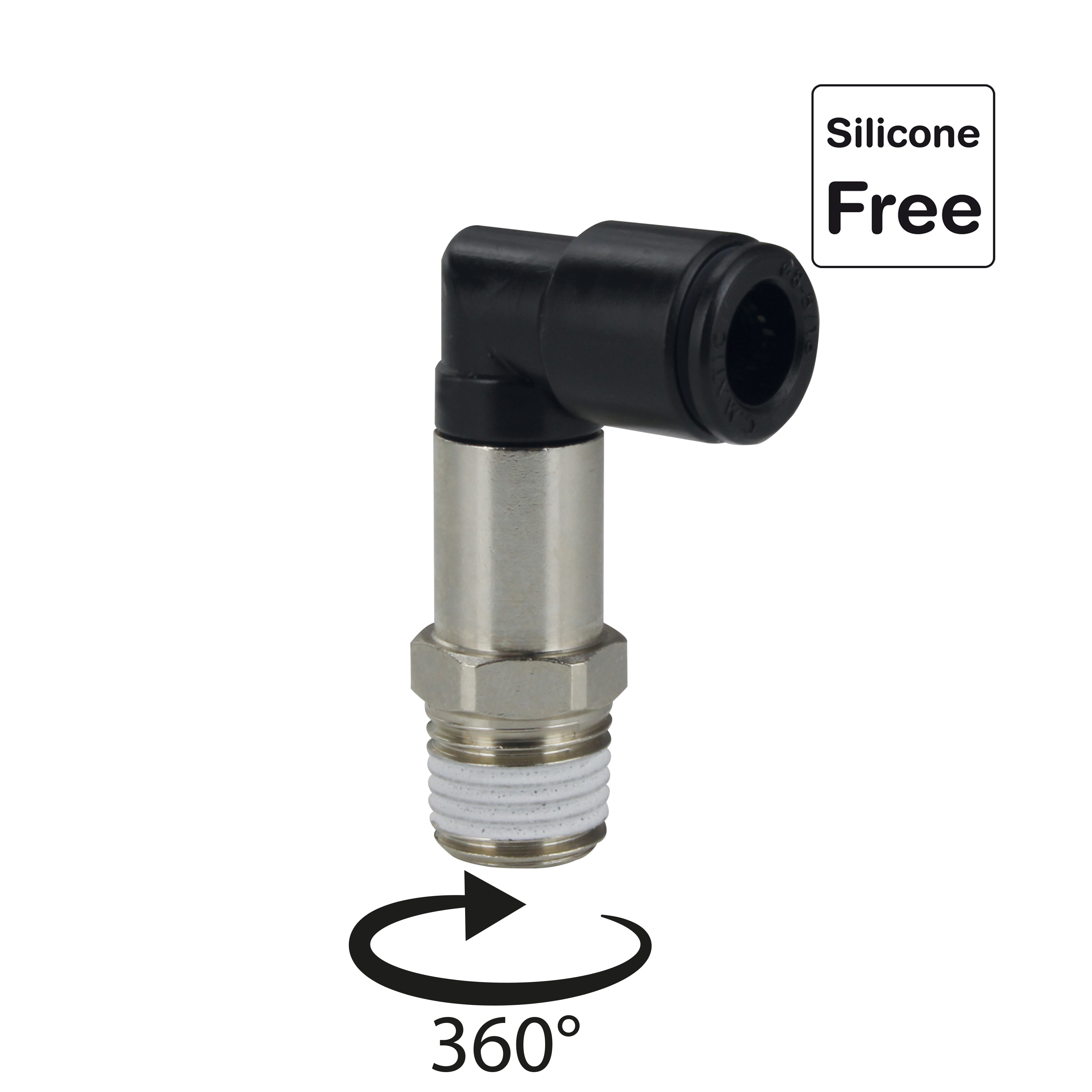 Steckverschraubung in POM Kunststoff