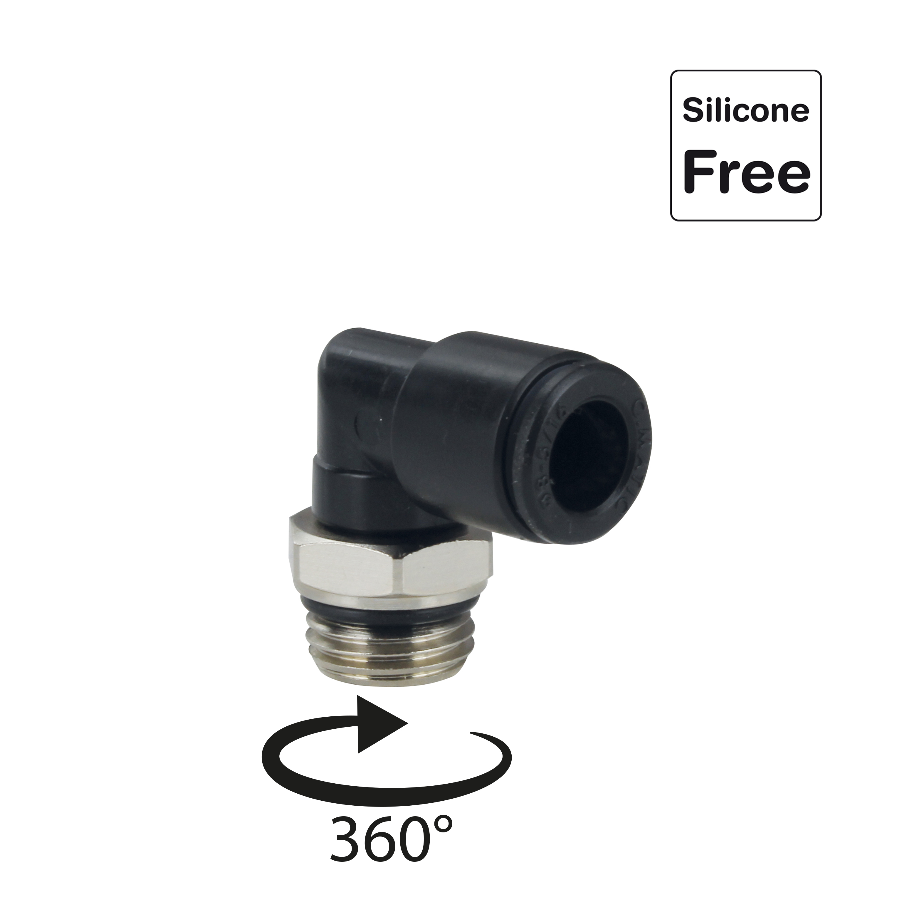 Steckverschraubung in POM Kunststoff