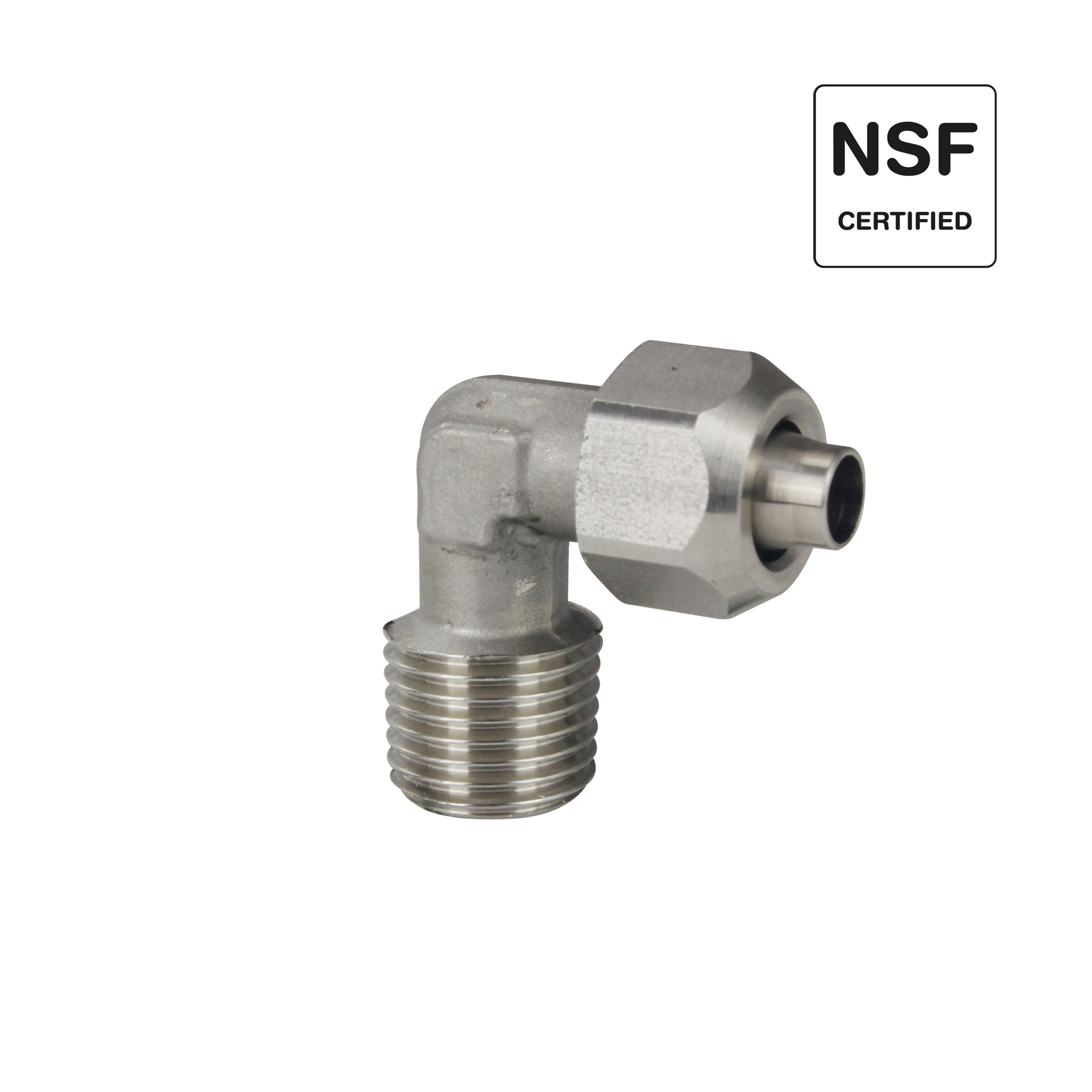 Push-On, Schnellverschraubung, Schlauchverschraubung mit Überwurfmutter Inox – NSF