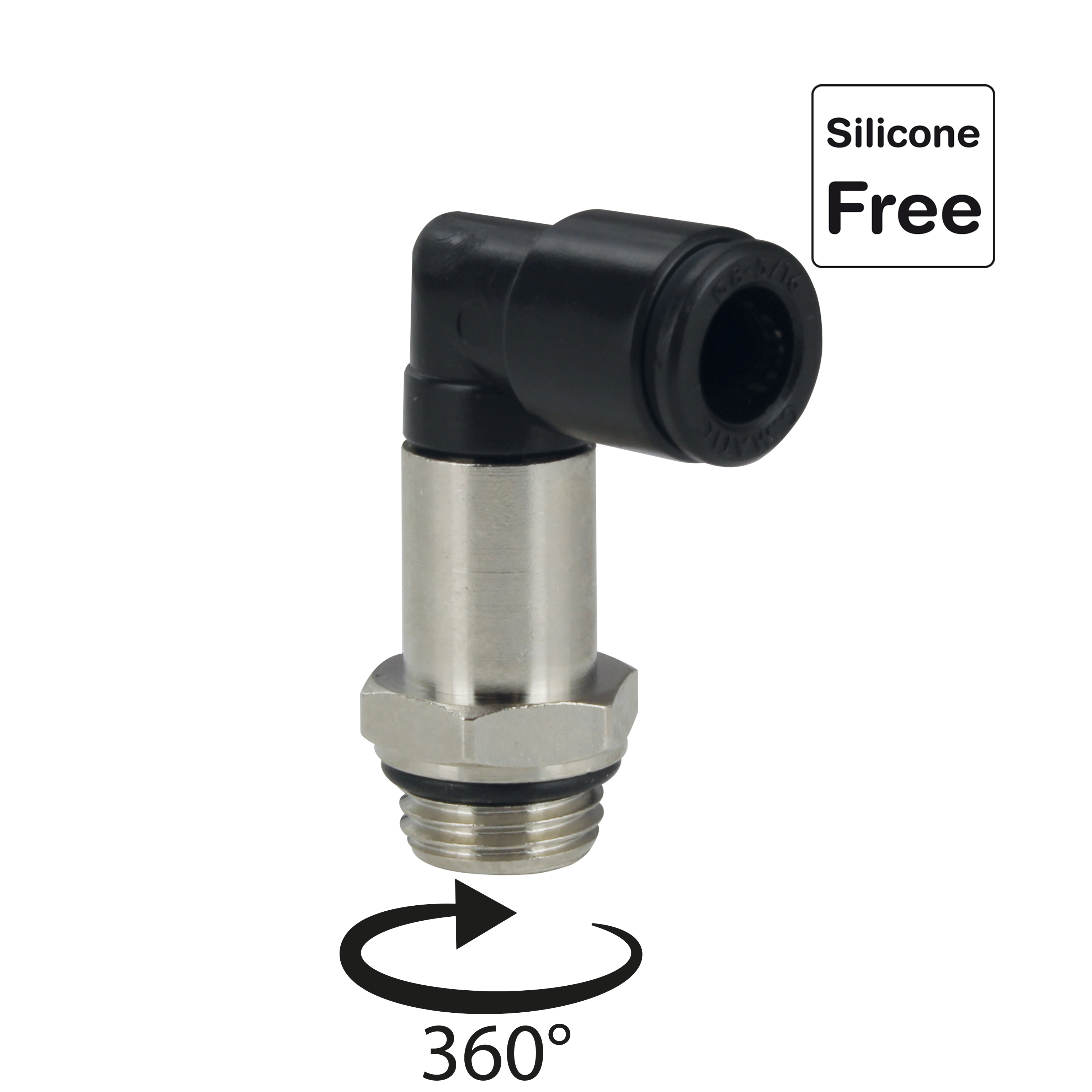 Steckverschraubung in POM Kunststoff