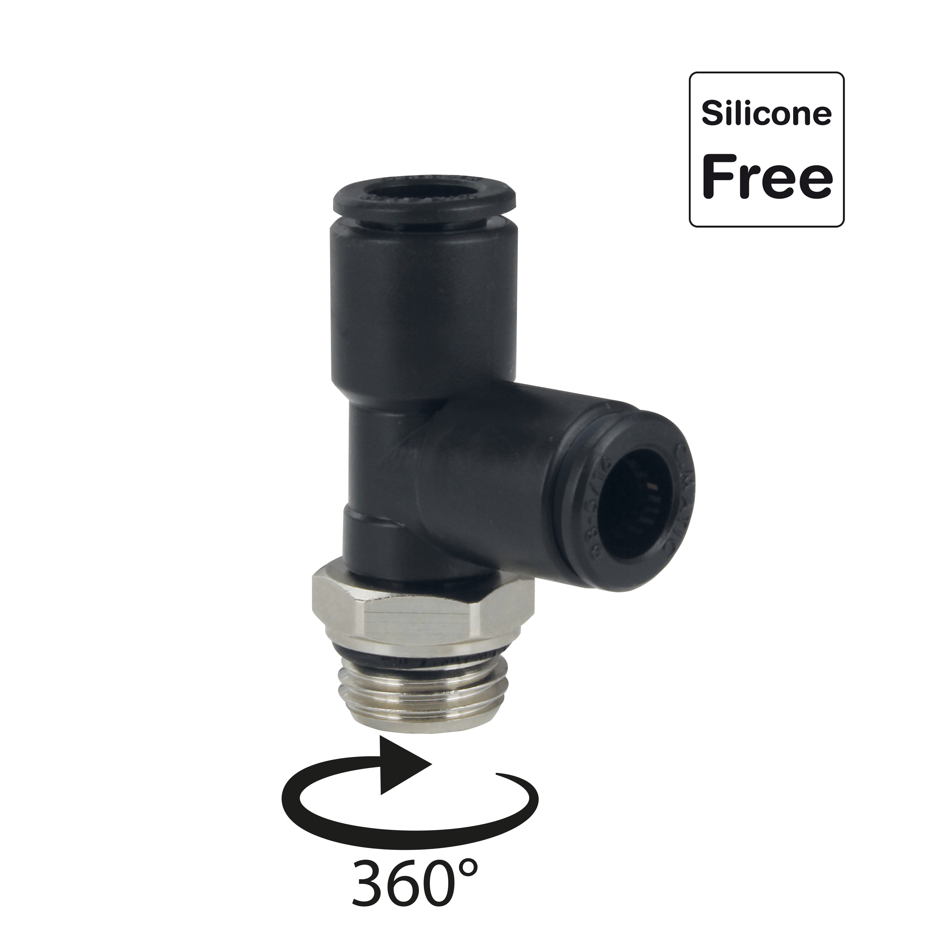 Steckverschraubung in POM Kunststoff