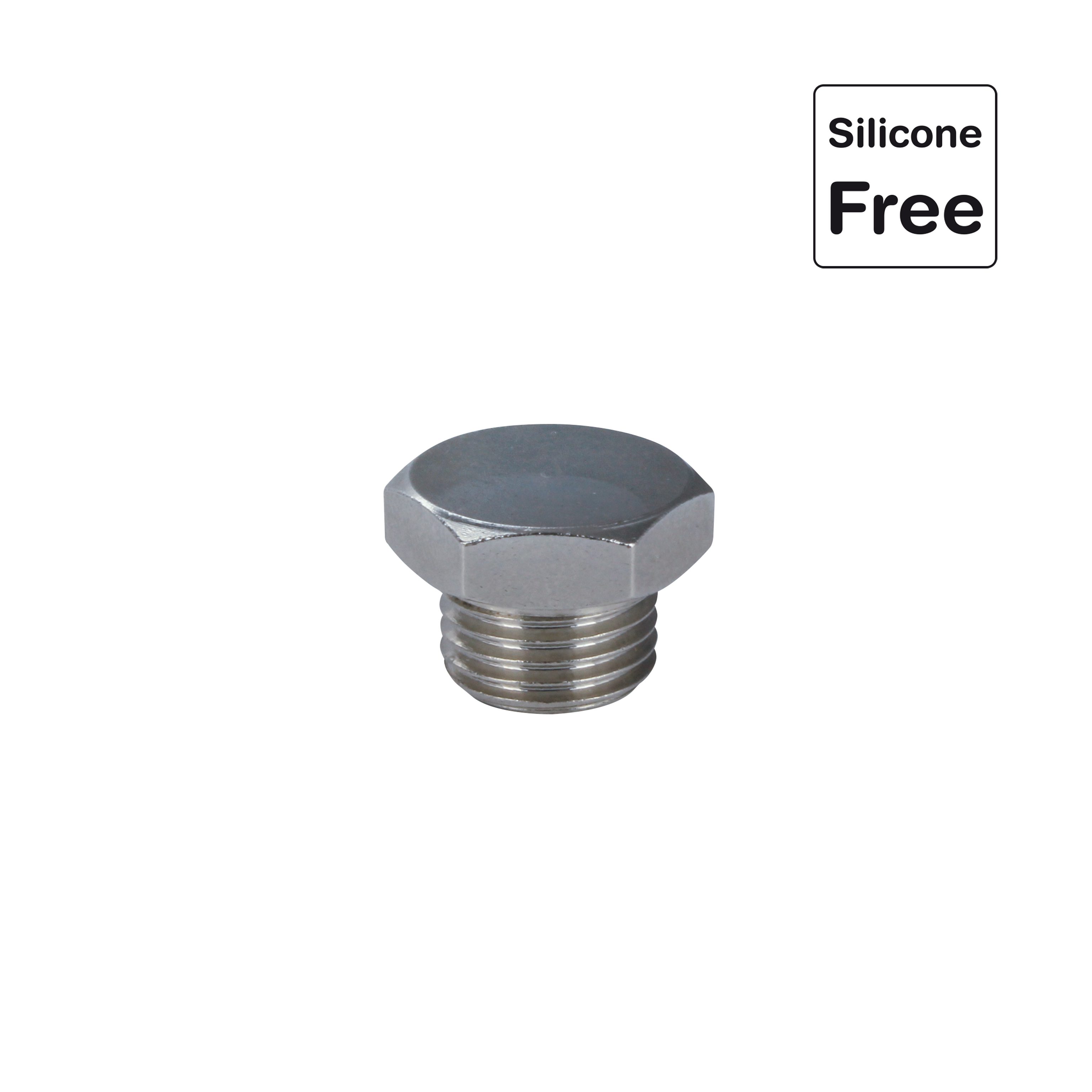 Verschlussstopfen zylindrisch in Messing vernickelt