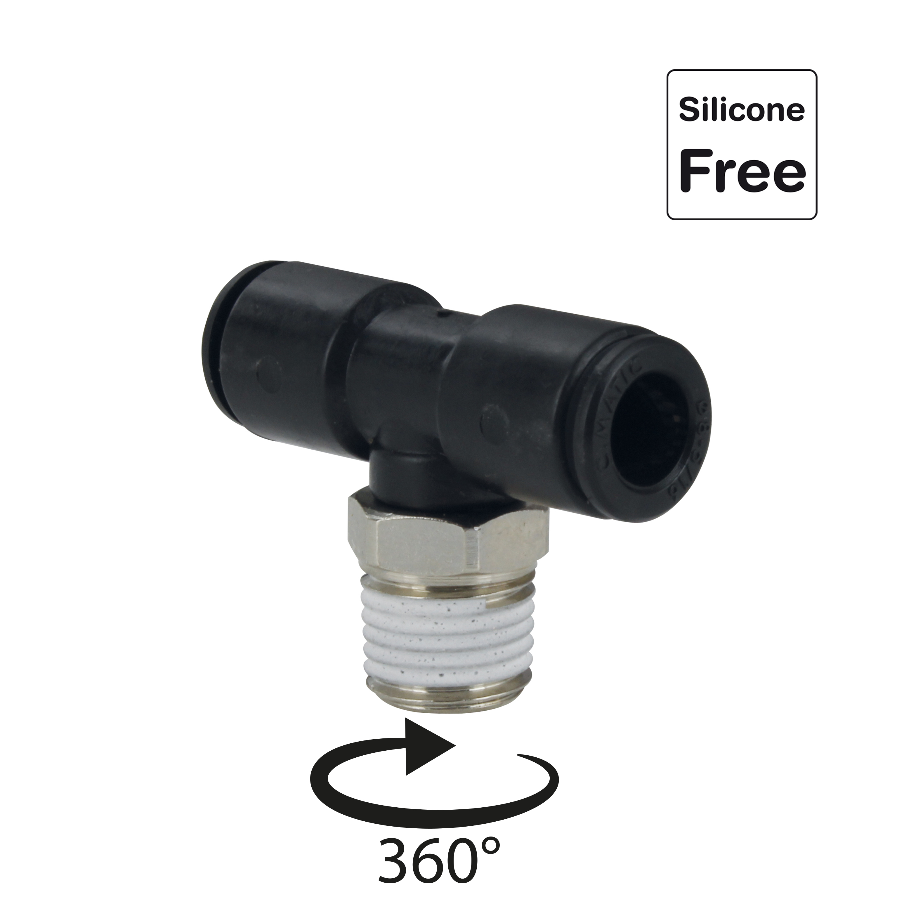 Steckverschraubung in POM Kunststoff