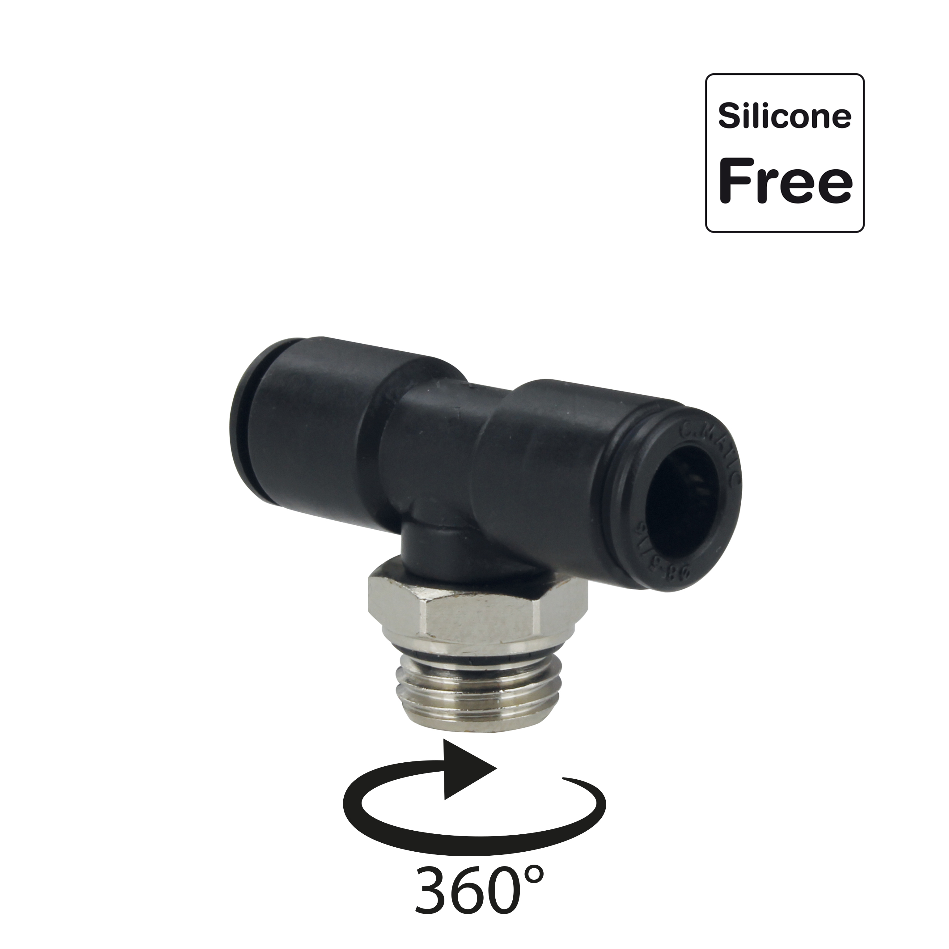 Steckverschraubung in POM Kunststoff