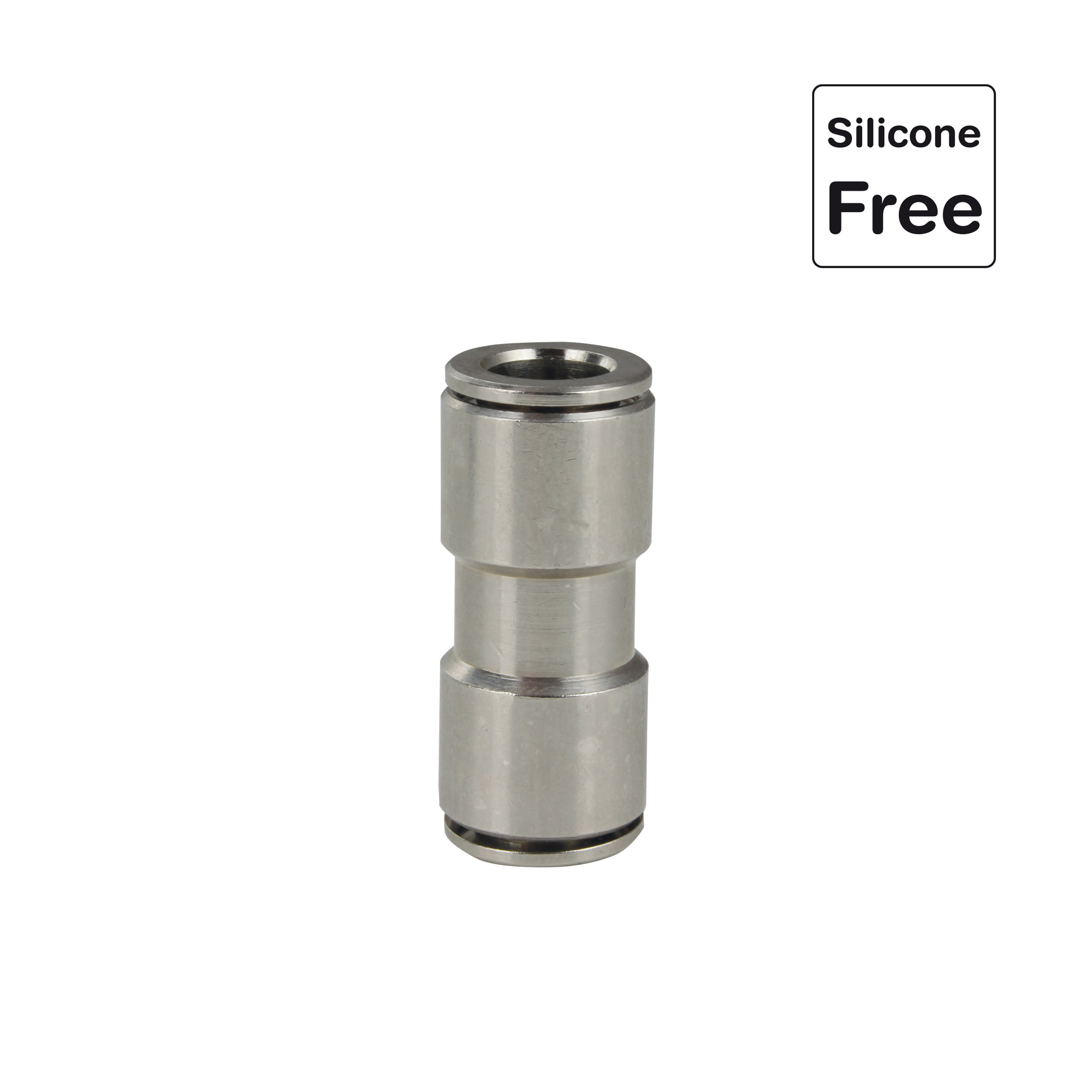 Steckverschraubung in Messing vernickelt