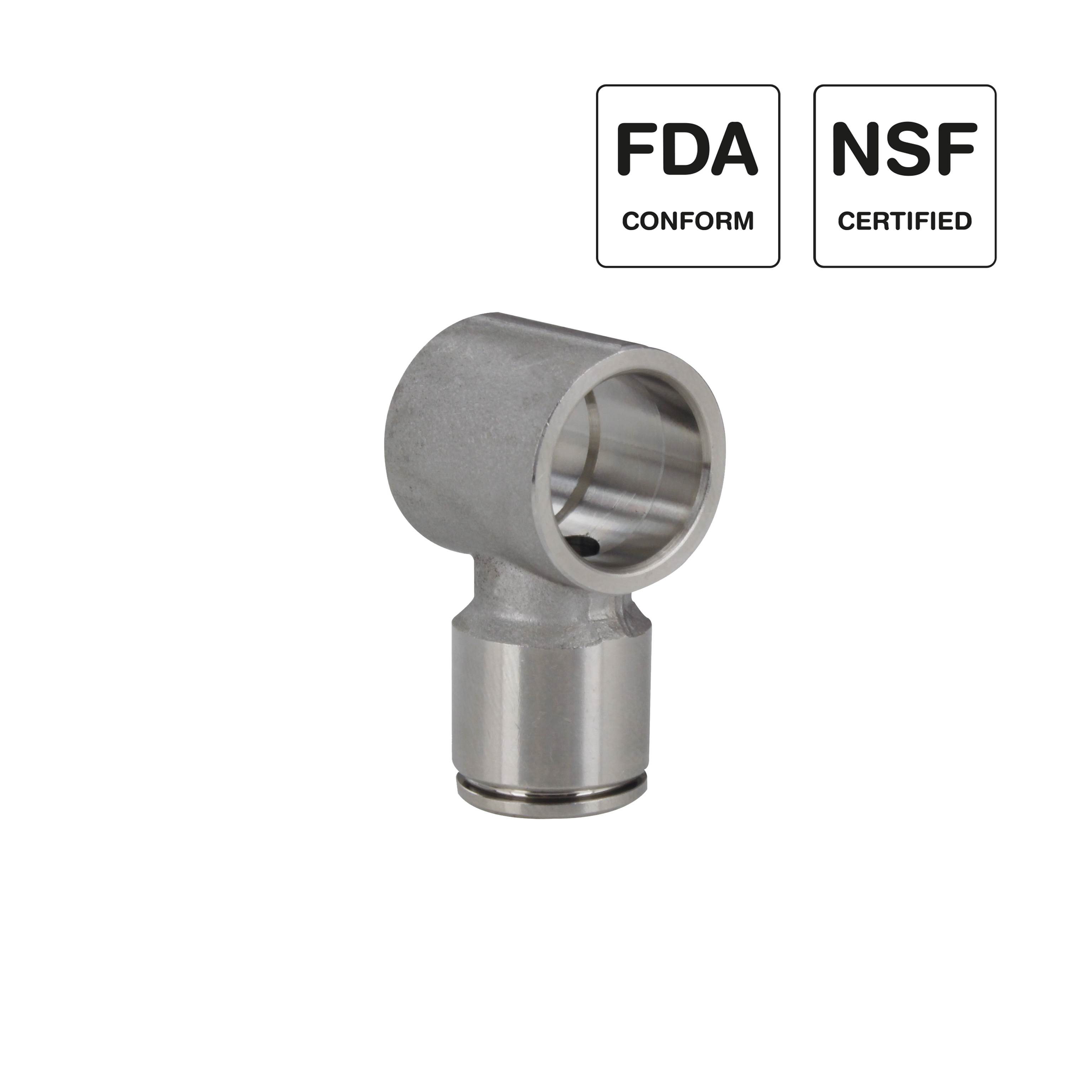 Steckverschraubung in Edelstahl, NSF, FDA