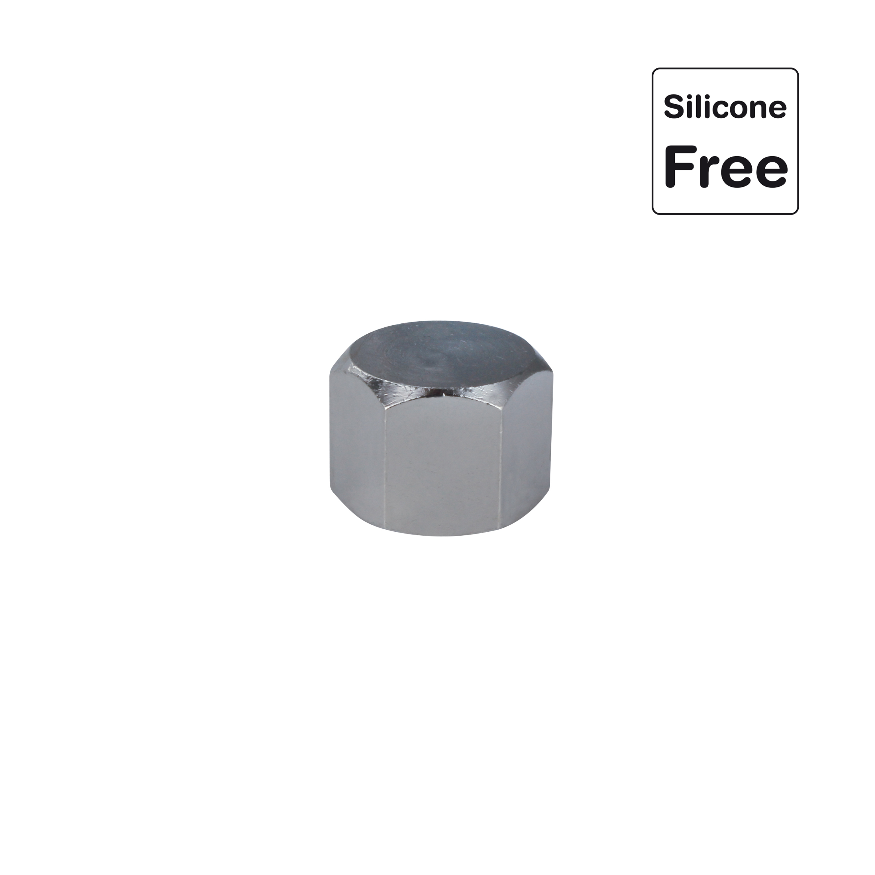 Verschlusskappe in Messing vernickelt