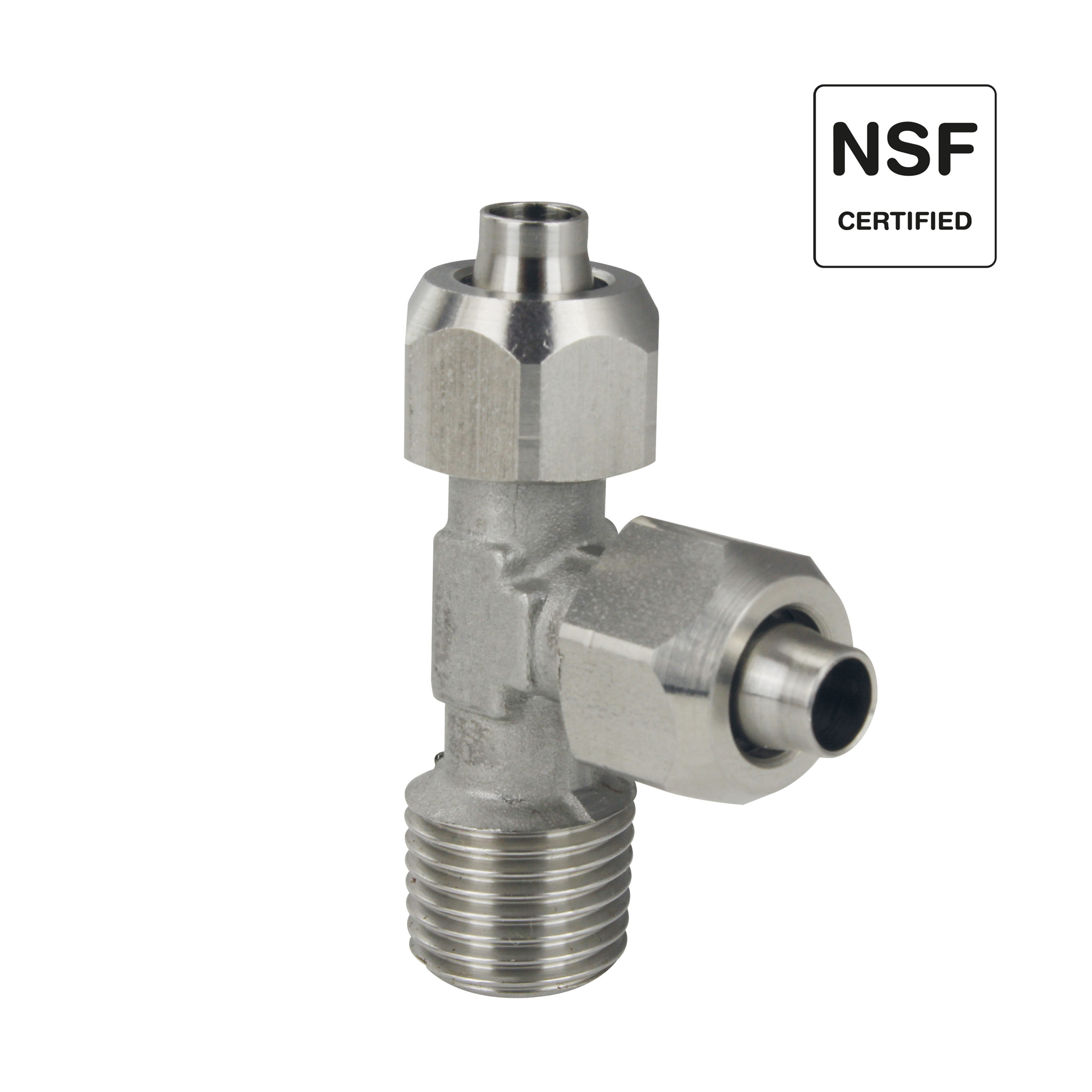 Push-On, Schnellverschraubung, Schlauchverschraubung mit Überwurfmutter Inox – NSF