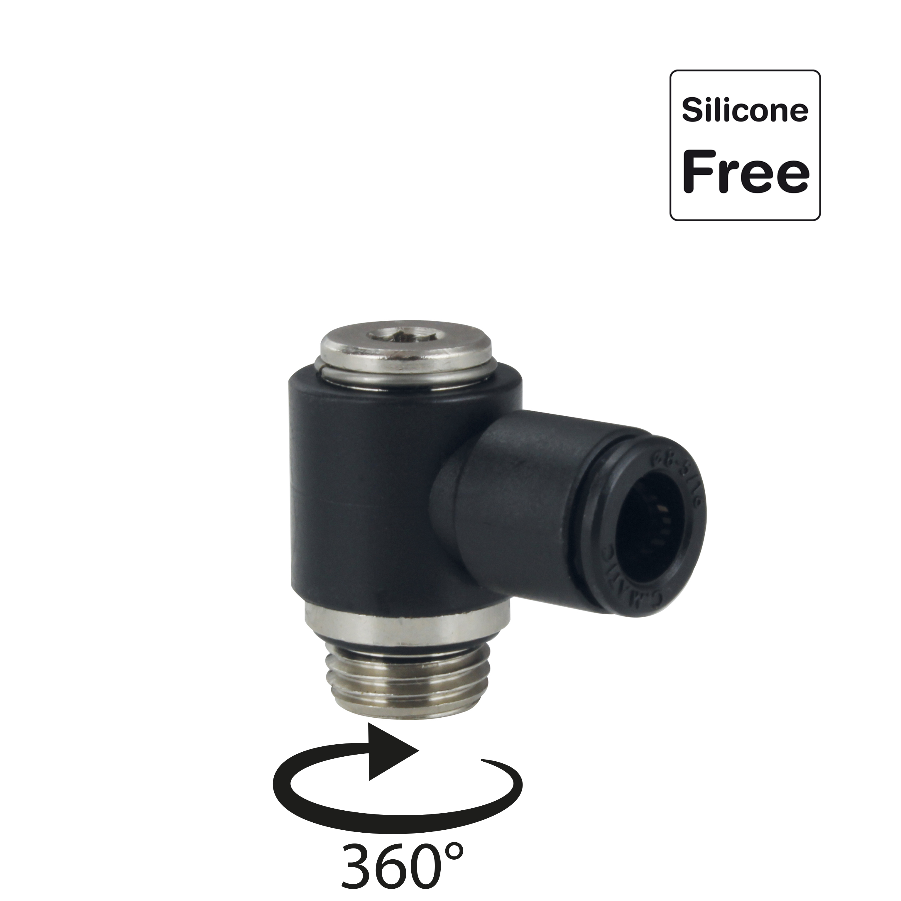 Steckverschraubung in POM Kunststoff