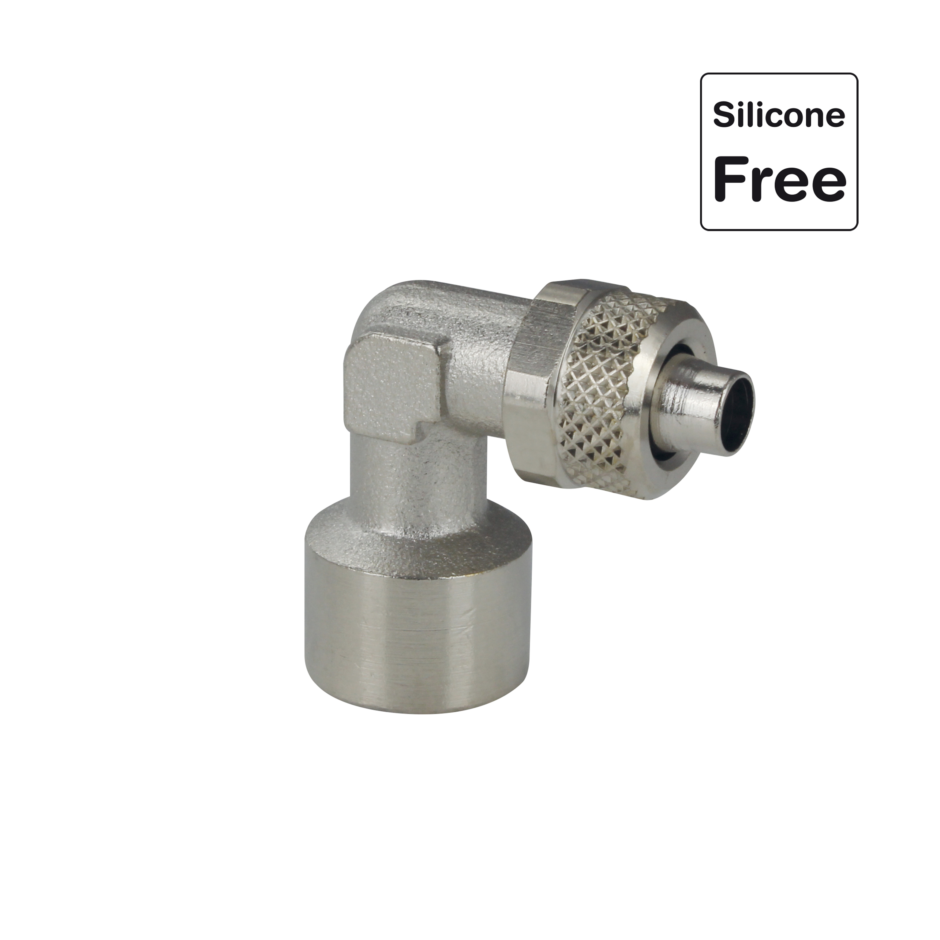 Push-On, Schnellverschraubung, Schlauchverschraubung mit Überwurfmutter Messing vernickelt