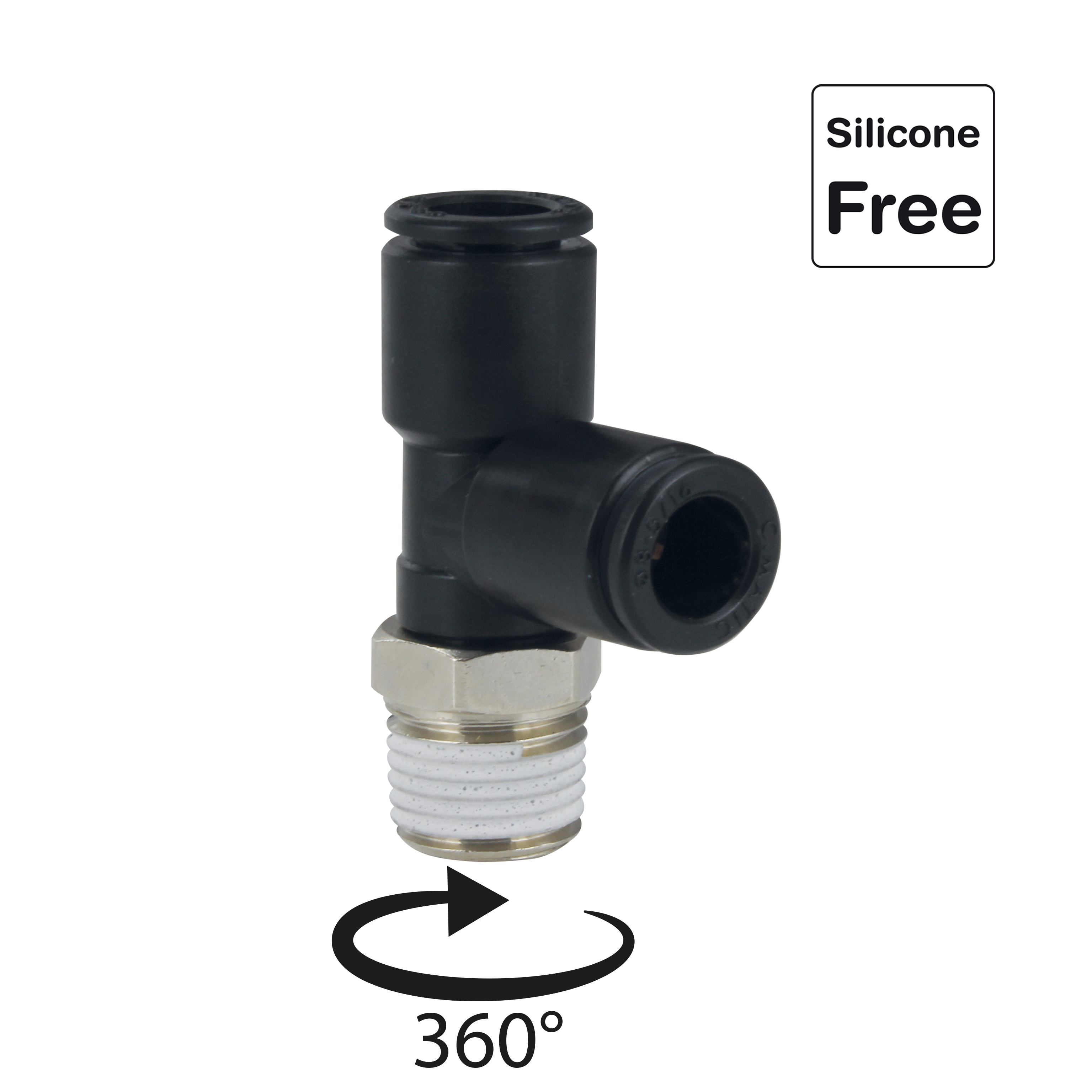 Steckverschraubung in POM Kunststoff