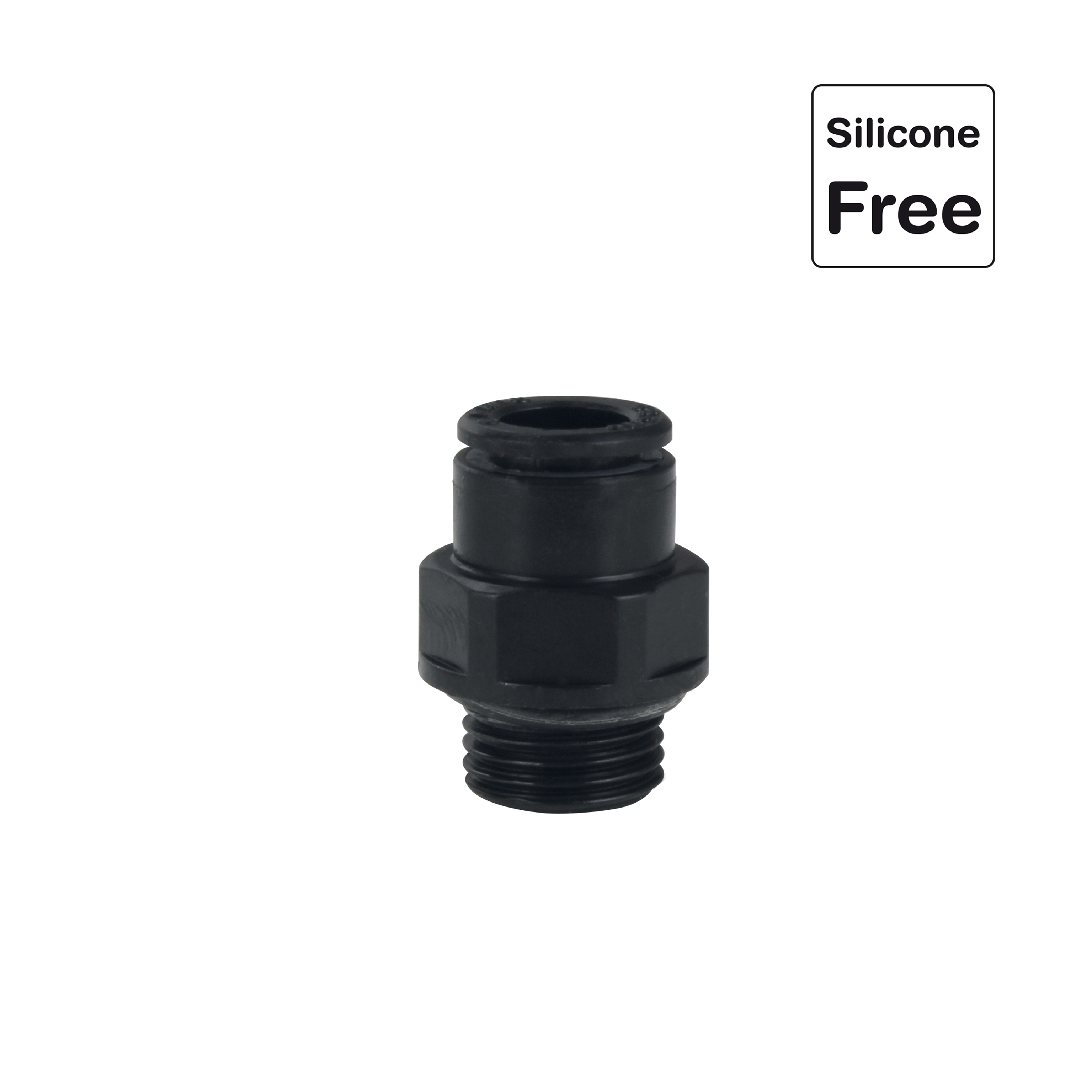 Steckverschraubung in POM Kunststoff