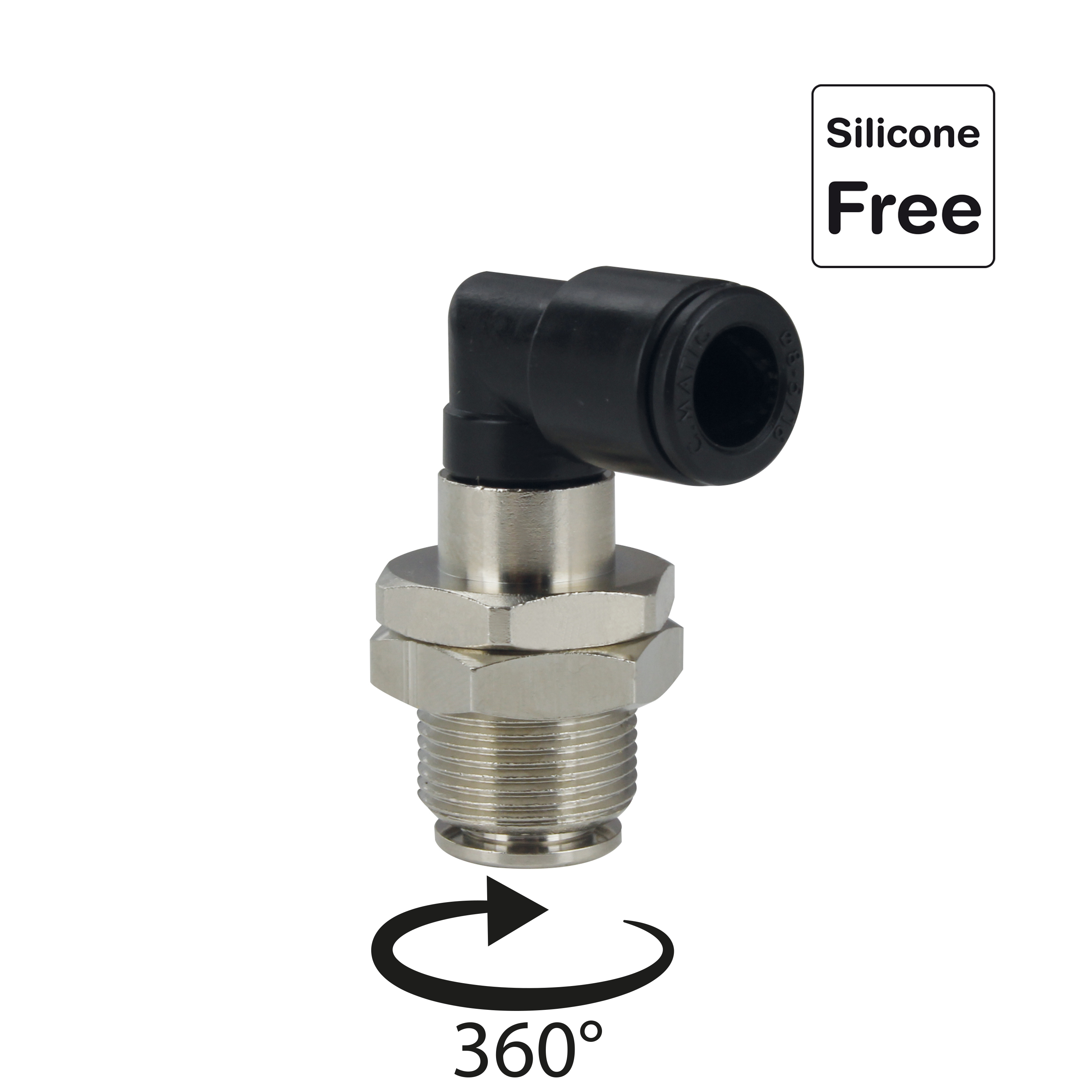 Steckverschraubung in POM Kunststoff