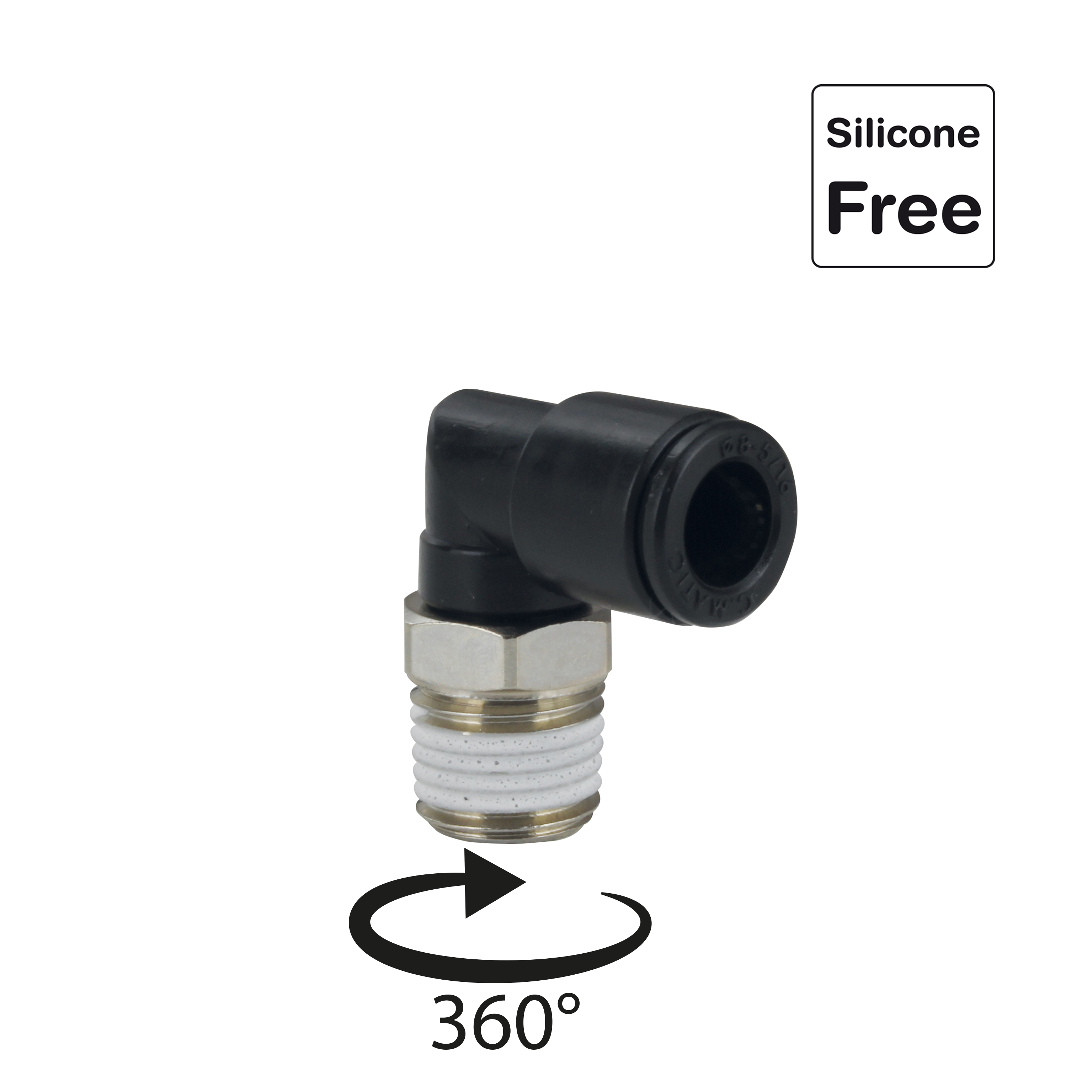 Steckverschraubung in POM Kunststoff