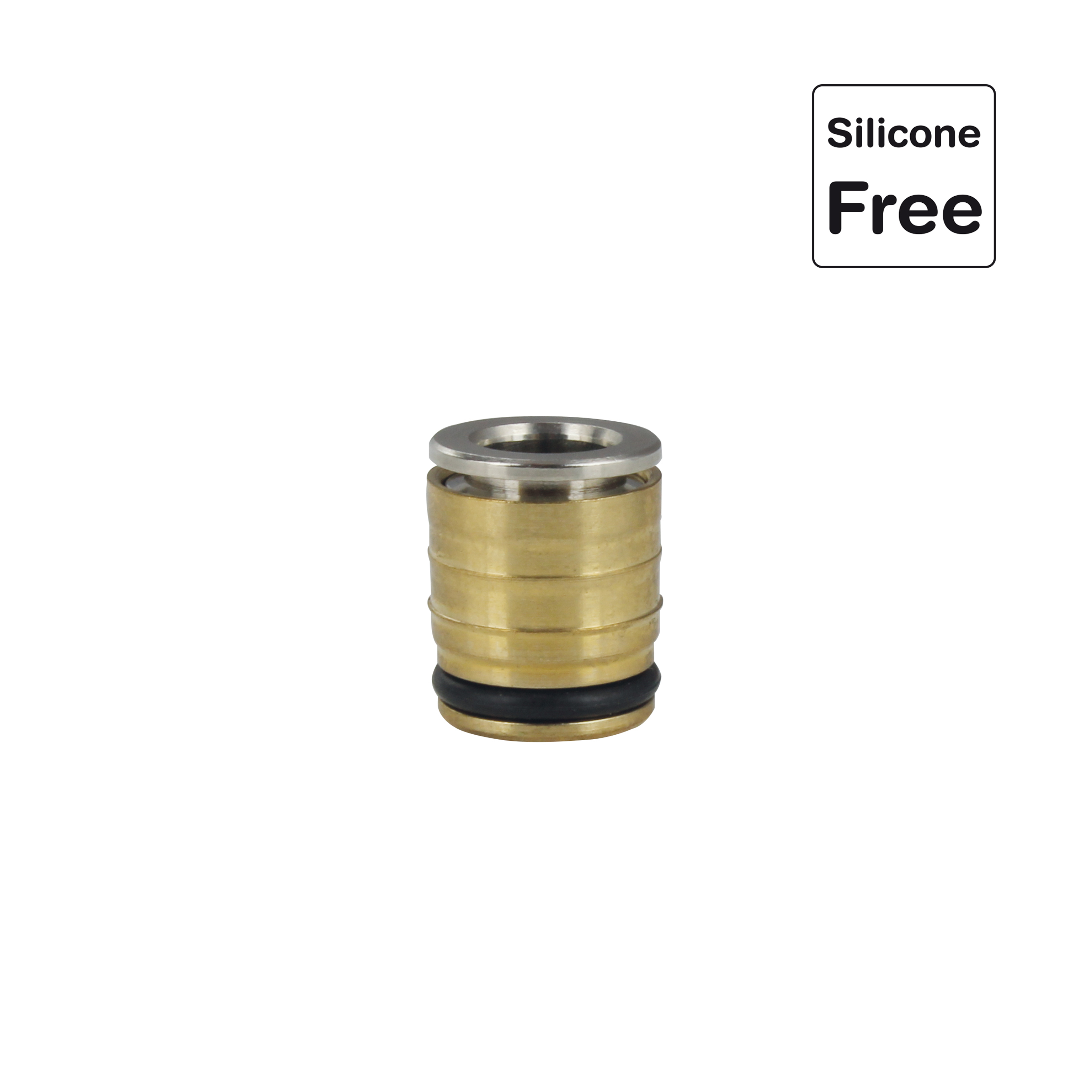 Steckverschraubung in Messing vernickelt