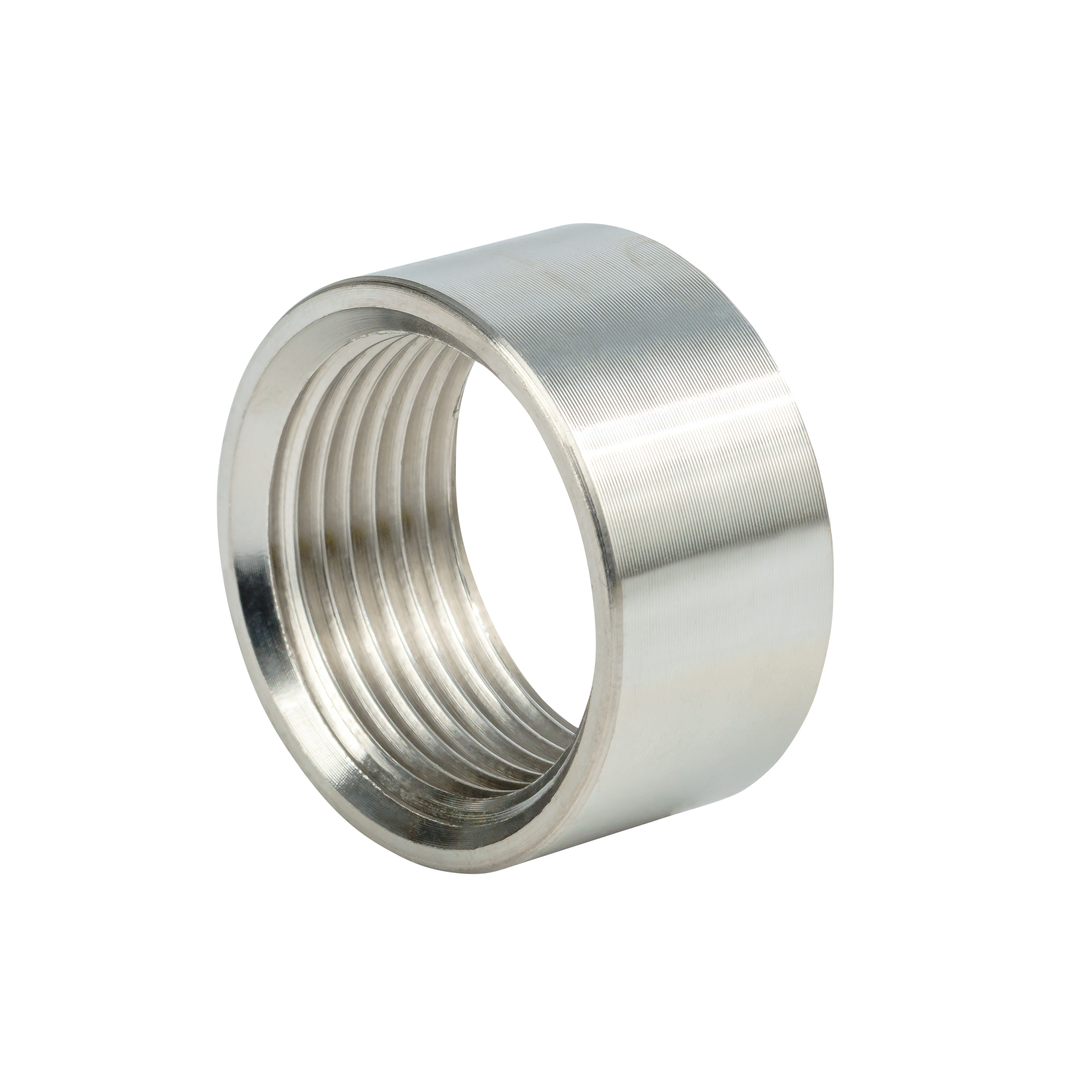 Halbe Muffe in Edelstahl