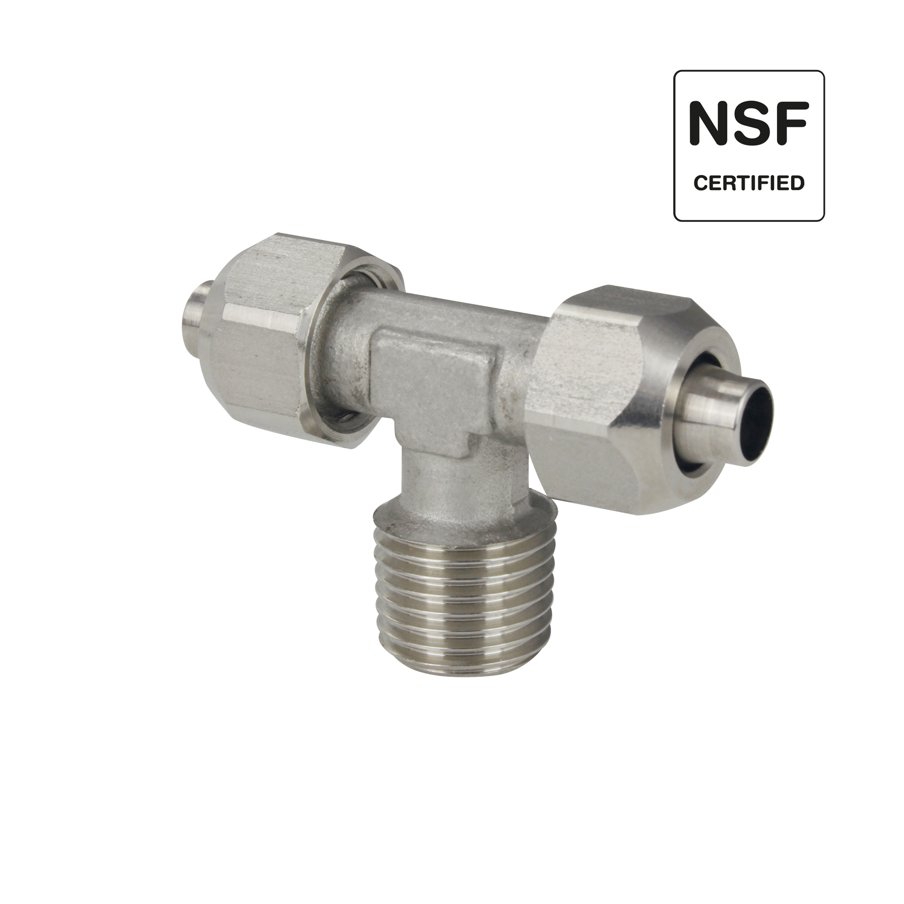 Push-On, Schnellverschraubung, Schlauchverschraubung mit Überwurfmutter Inox – NSF