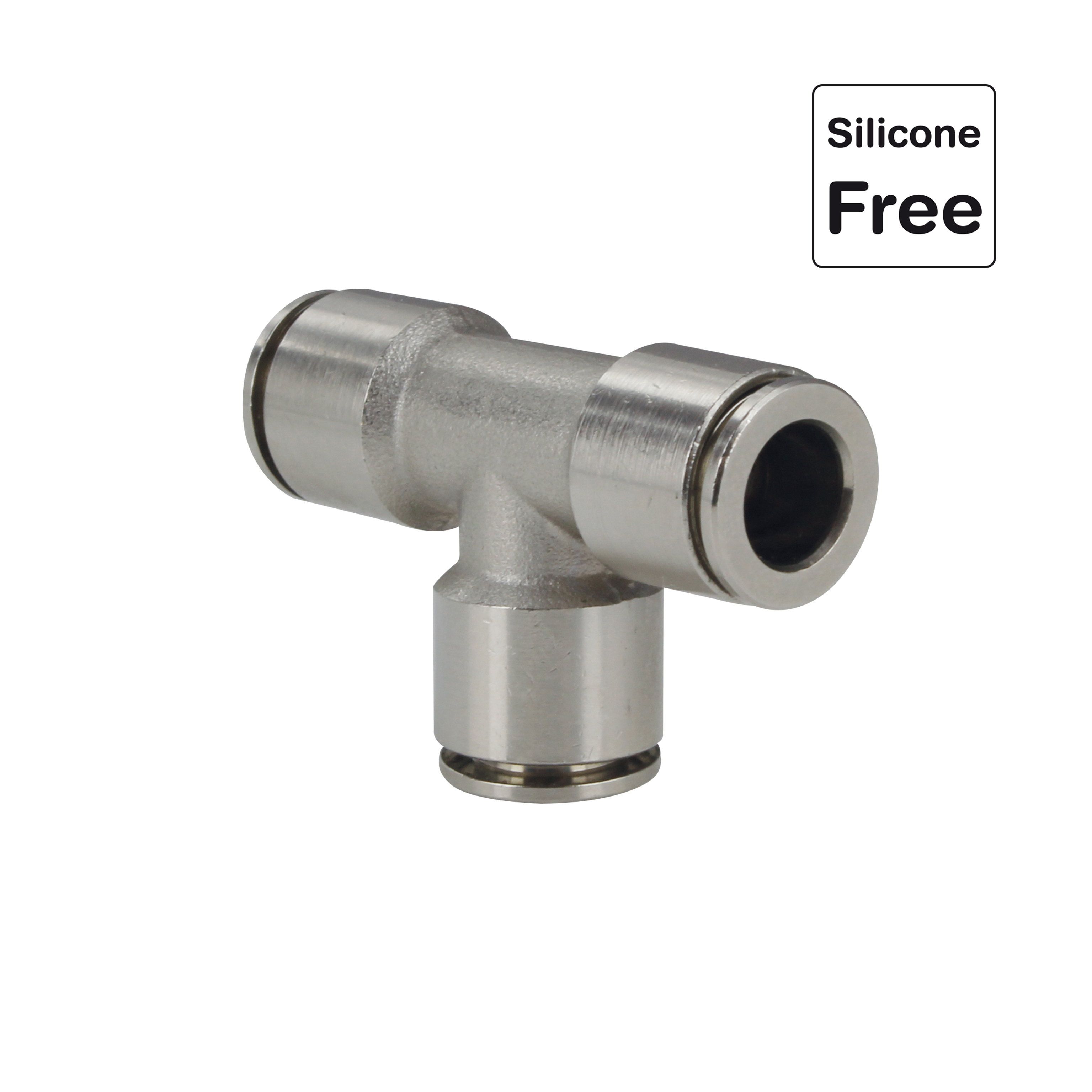 Steckverschraubung in Messing vernickelt